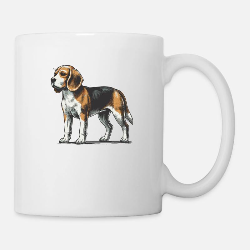 Beagle - Tasse - Weiß