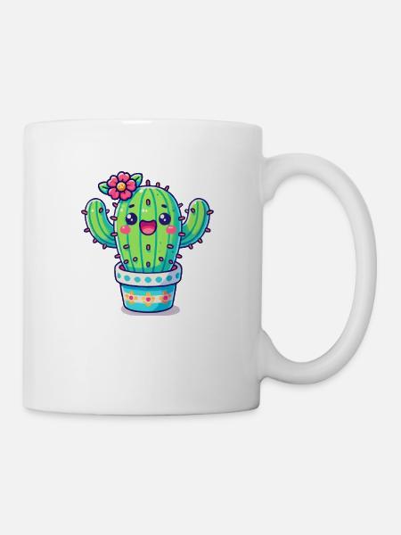 kaktus - Tasse - Weiß
