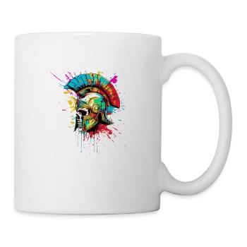 Spartan Skull Gladiator - Mug - white - Right