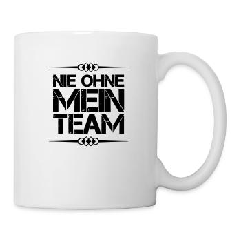 Mein Team - Tasse - Weiß - Rechts