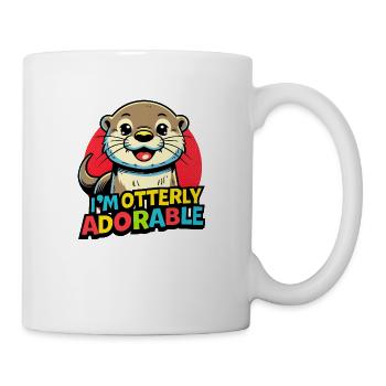 Otter - Tasse - Weiß - Rechts