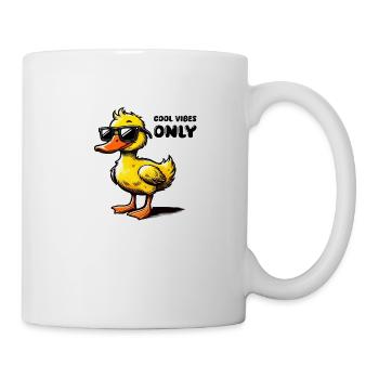 Bande dessinée de canard - Mug blanc - blanc - Droite