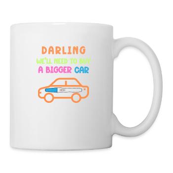 Notification de grossesse - Voiture neuve - Mug blanc - blanc - Droite