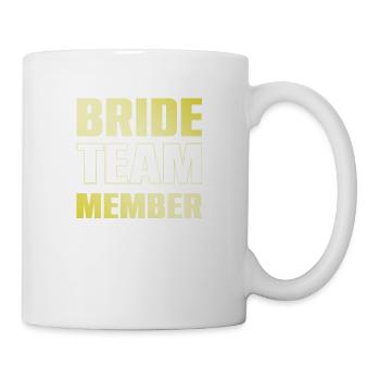 Équipe de mariée - Mug blanc - blanc - Droite