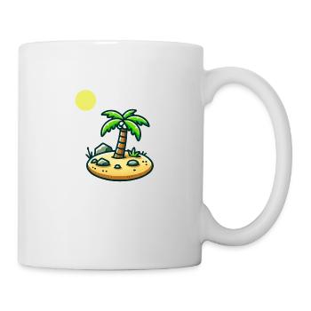Insel Comic - Tasse - Weiß - Rechts