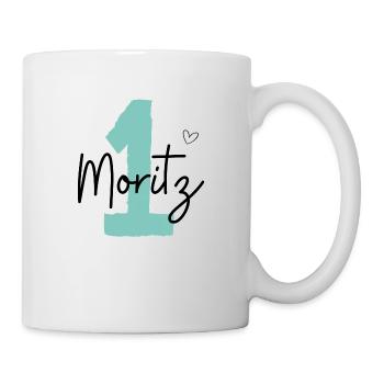 Moritz 1 Geburtstag - Tasse - Weiß - Rechts