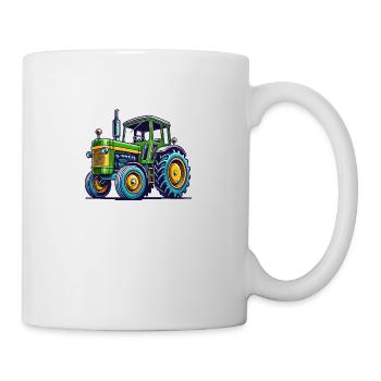 Tracteur Tracteur - Mug blanc - blanc - Droite