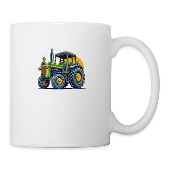 Tracteur Tracteur - Mug blanc - blanc - Droite