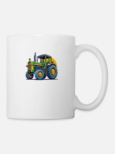 Tracteur Tracteur - Mug blanc - blanc