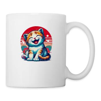 Adorable Happy Kitten - Mug - white - Right