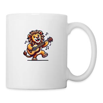 löwe gitarre - Tasse - Weiß - Rechts