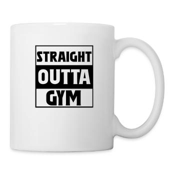Straight Outta Gym - Tasse - Weiß - Rechts