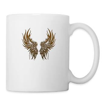 Flügel Drache Anime Drachenkopf Mythisch Reptil Magie - Tasse - Weiß - Rechts
