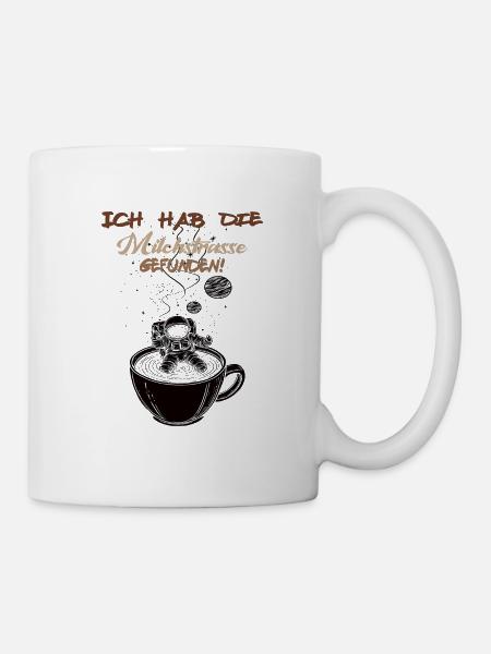Milchstrasse gefunden - Tasse - Weiß