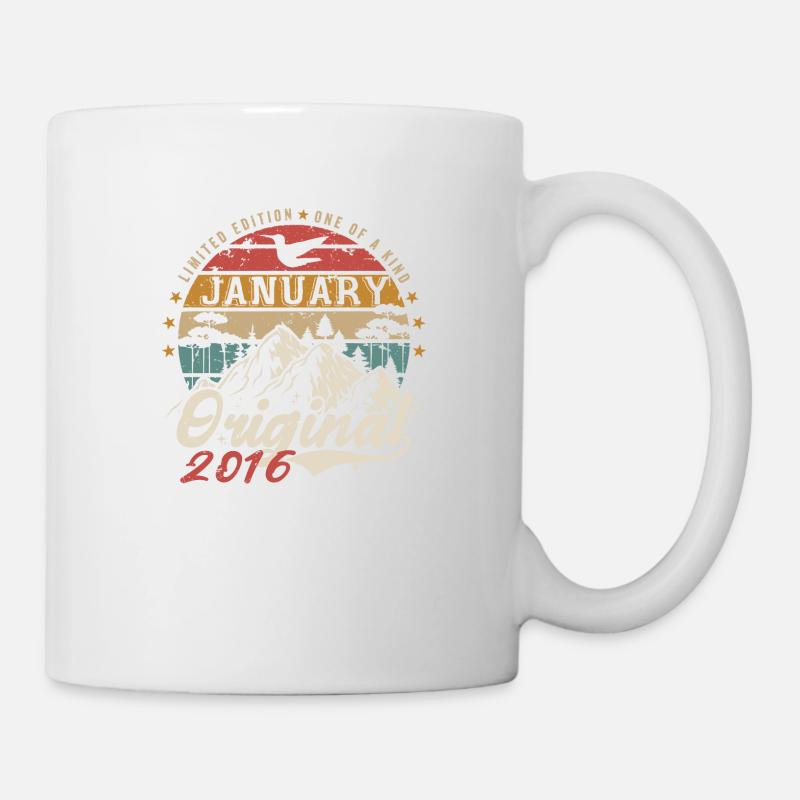 Januar 2016 Jubiläumsgeschenk - Januar 2016 - Tasse - Weiß