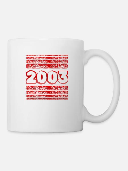 Jahr 2003 - Tasse - Weiß