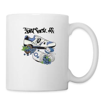 Sneaker (blue) // Illustration - Mug - white - Right