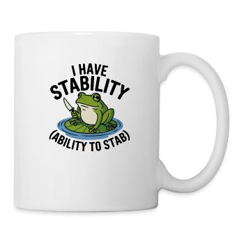 Grenouille poignardée - Mug blanc - blanc - Droite