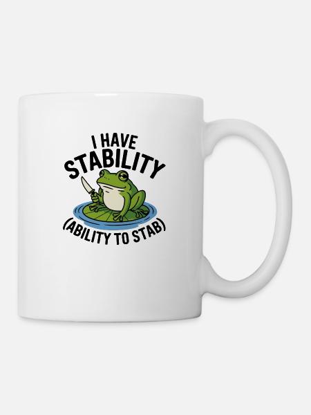 Stabby Frog - Mug - white