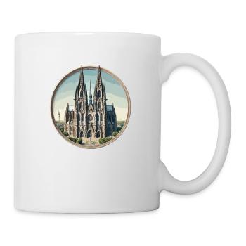 Cathédrale de Cologne - Mug blanc - blanc - Droite