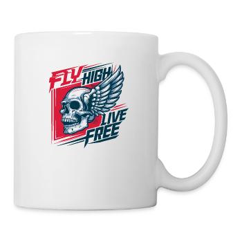 Volez haut - Mug blanc - blanc - Droite