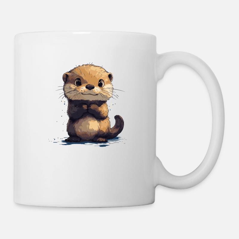 Baby Otter - Tasse - Weiß