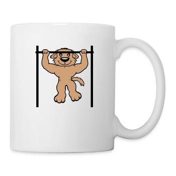 Chien Pull-ups Bar Muscles Gym Pull-Up Bar - Mug blanc - blanc - Droite