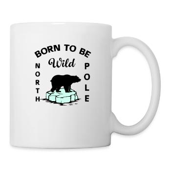 Eisbär Wildnis Antarktis - Tasse - Weiß - Rechts