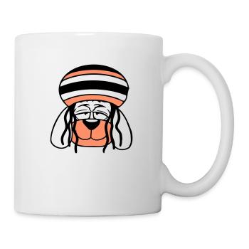Dog Reggae Dreadlocks Hat Chill Relaxed Cool - Mug - white - Right