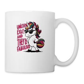 Einhörner faboulos - Tasse - Weiß - Rechts