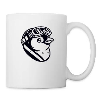 Tête de pingouin - Mug blanc - blanc - Droite