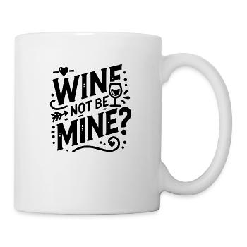Le vin n’est pas à moi - Mug blanc - blanc - Droite