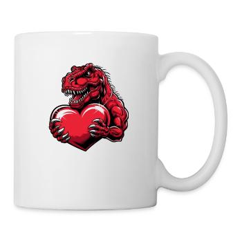 T-Rex Liebe - Tasse - Weiß - Rechts