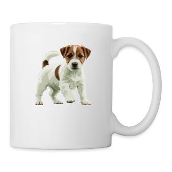Jack Russell Terrier echt - Tasse - Weiß - Rechts