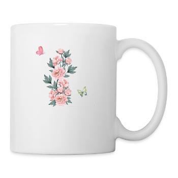 Letter l Pink Flowers - Mug - white - Right