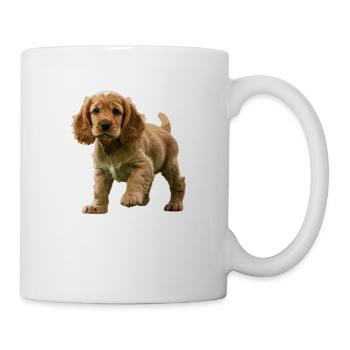 Cocker Spaniel puppy - Mug - white - Right