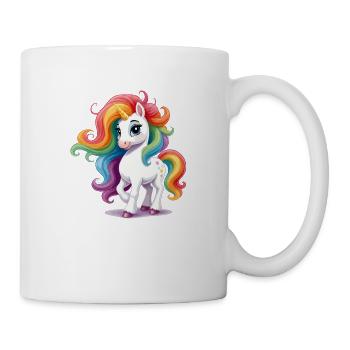 Einhorn anmutig - Tasse - Weiß - Rechts