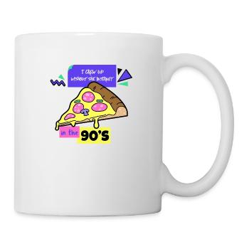 Ich bin in den 90er Jahren ohne Internet aufgewachsen - Tasse - Weiß - Rechts
