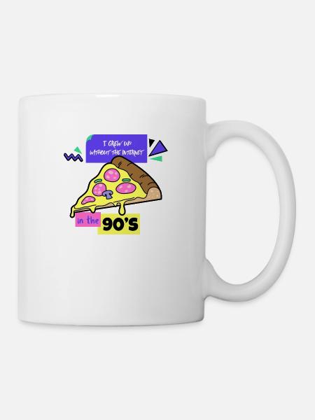 J’ai grandi sans Internet dans les années 90 - Mug blanc - blanc