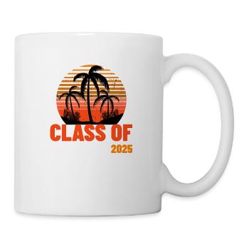 Class of 2025 palm trees - Mug - white - Right