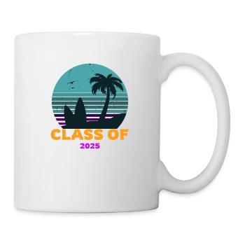 Klasse von 2025 blauer Himmel Sonnenuntergang - Tasse - Weiß - Rechts