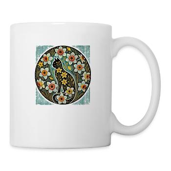 Daffodils Cat - Mug - white - Right