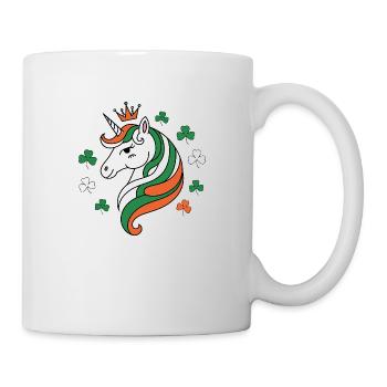Licorne de la Saint-Patrick - Mug blanc - blanc - Droite