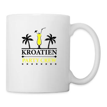Équipe de fête en Croatie - Mug blanc - blanc - Droite
