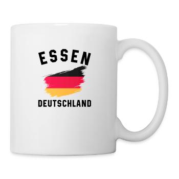 Drapeau de l’Allemagne - Coup de pinceau artistique - Mug blanc - blanc - Droite