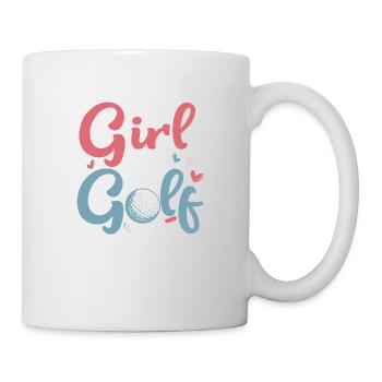Just A Girl Who Loves Golf Golfer Hobby - Tasse - Weiß - Rechts