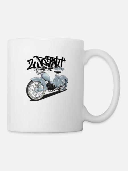 SR2 (hellblau) // Illustration - Tasse - Weiß