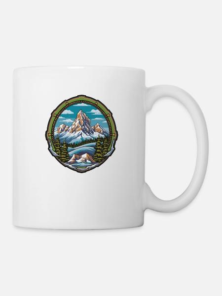Eisberge Bergsteigen - Tasse - Weiß