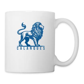 Blau-weißer Calanque-Löwe - Tasse - Weiß - Rechts