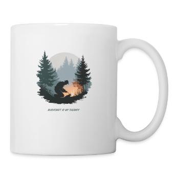 Bushcraft is My Therapy – Natur & Überleben - Tasse - Weiß - Rechts